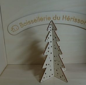 Découpes laser de Noël Sapin 3D